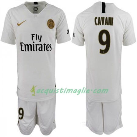 Divisa di Calcio Paris Saint Germain Cavani 9 Bambino Trasferta 2018/2019